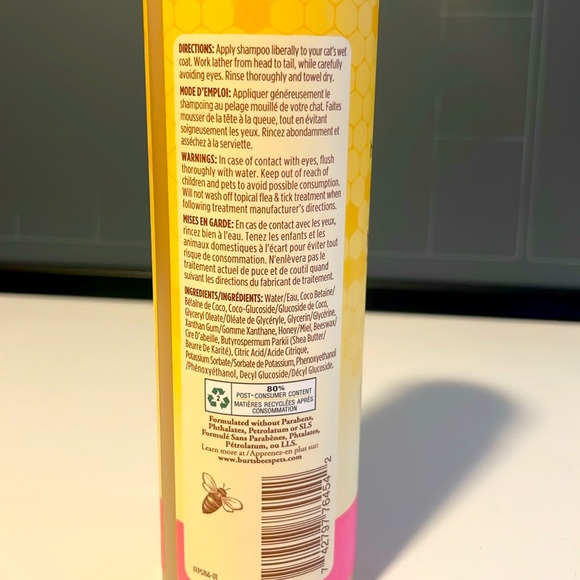🎉HP X2🎉 Burt’s Bees Hypoallergenic Shampoo for Cats - Picture 3 of 4